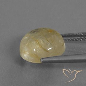 Quartz rutile Jaune Toscane naturelle Tour, 5.14 ct, Transparent