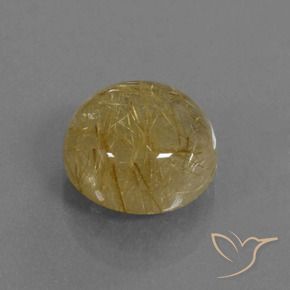 Quartz rutile Marron doré très clair naturelle Tour, 5.64 ct, Transparent
