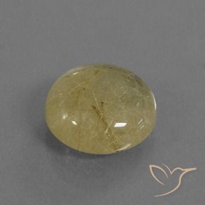 Quartz rutile Jaune moyen naturelle Tour, 5.18 ct, Transparent