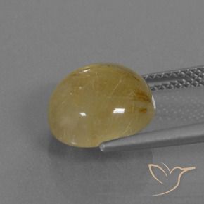 Quartz rutile Jaune terreux naturelle Tour, 5.40 ct, Transparent