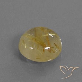 Quartz rutile Jaune moyen naturelle Tour, 4.61 ct, Transparent