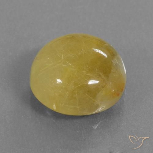 Quartz rutile Jaune doré naturelle Tour, 5.34 ct, Translucide