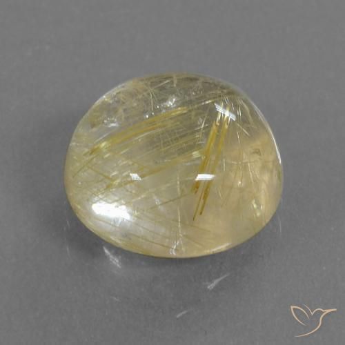 Quartz rutile Jaune clair naturelle Tour, 5.62 ct, Transparent