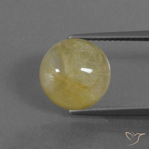 5.12ct Naturel Or moyen Quartz rutile, Tour, Translucide