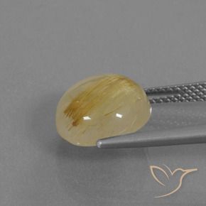 Quartz rutile Or moyen naturelle Tour, 5.23 ct, Translucide