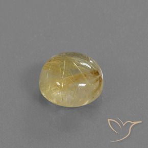 Quartz rutile Jaune terreux naturelle Tour, 4.57 ct, Transparent
