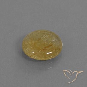 Quartz rutile Jaune moyen naturelle Tour, 3.68 ct, Transparent