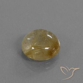 Quartz rutile Jaune terreux naturelle Tour, 4.34 ct, Transparent