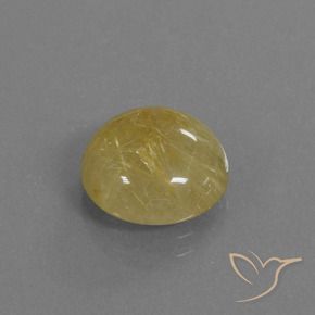Quartz rutile Jaune Dijon naturelle Tour, 4.30 ct, Translucide