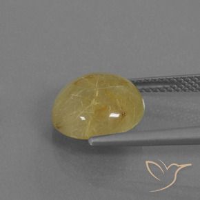 Quartz rutile Jaune Dijon naturelle Tour, 4.30 ct, Translucide