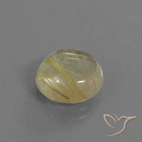 Quartz rutile Jaune pâle naturelle Tour, 4.56 ct, Transparent