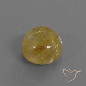 Quartz rutile Jaune Dijon naturelle Tour, 6.61 ct, Translucide