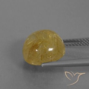 Quartz rutile Jaune Dijon naturelle Tour, 6.61 ct, Translucide
