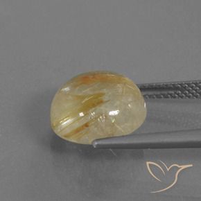 Quartz rutile Marron chaud naturelle Tour, 5.53 ct, Transparent