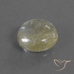 Quartz rutile Marron doré très clair naturelle Tour, 4.89 ct, Transparent