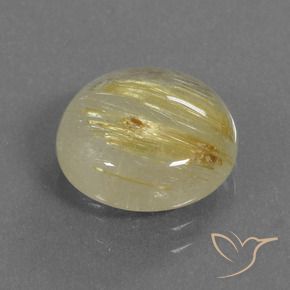 Quartz rutile Jaune terreux naturelle Tour, 4.40 ct, Transparent