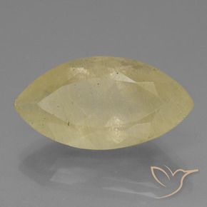 Quartz rutile Jaune Dijon très clair naturelle Marquise, 17.15 ct, Transparent