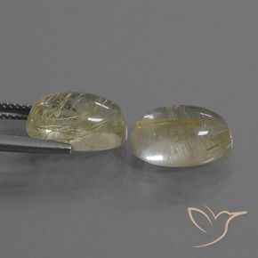 Shop natural 11.22ct Jaune clair Quartz rutile gems, ovale, from Inde at GemSelect. In stock, global shipping!