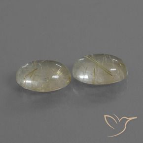 Shop natural 9.16ct Jaune clair Quartz rutile gems, ovale, from Inde at GemSelect. In stock, global shipping!