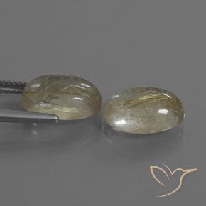 Shop natural 10.24ct Jaune Toscane Quartz rutile gems, ovale, from Inde at GemSelect. In stock, global shipping!