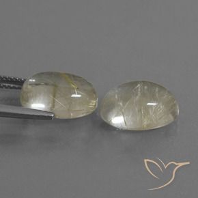 Shop natural 11.00ct Jaune clair Quartz rutile gems, ovale, from Inde at GemSelect. In stock, global shipping!