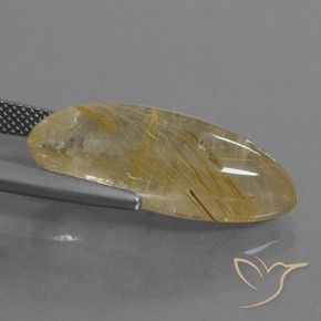 Quartz rutile Marron doré très clair naturelle Marquise, 14.68 ct, Transparent