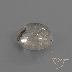 Quartz Rutile Marron clair naturelle Coupe roude, 5.09 ct, Transparent
