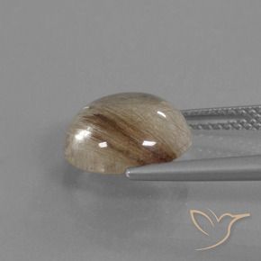 Quartz rutile Marron chaud naturelle Tour, 4.31 ct, Transparent