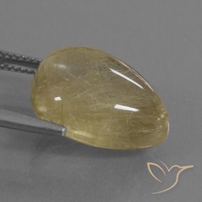 Quartz rutile Light Dijon Yellow naturelle Fantaisie, 14.00 ct, Transparent