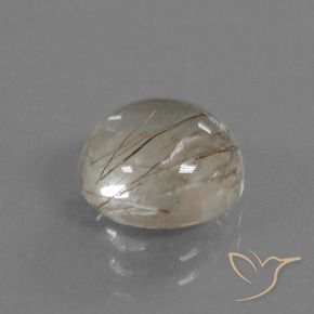 Quartz rutile Marron clair naturelle Tour, 3.14 ct, Transparent