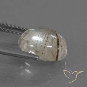 Quartz rutile Marron clair naturelle Tour, 3.48 ct, Transparent