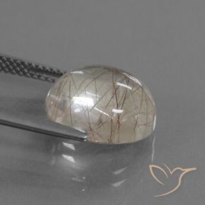 Quartz rutile Marron très clair naturelle Tour, 6.66 ct, Transparent
