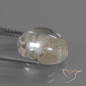 Quartz rutile Marron clair naturelle Tour, 6.24 ct, Transparent
