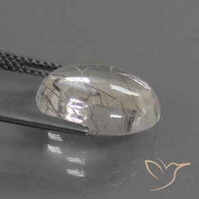 Quartz rutile Clair avec cuivre naturelle Tour, 6.17 ct, Transparent