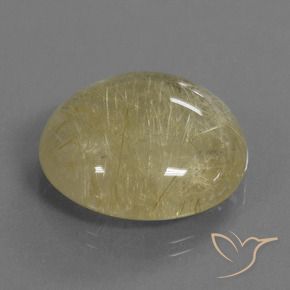 Quartz rutile Jaune clair naturelle Tour, 30.09 ct, Transparent