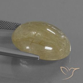 Quartz rutile Jaune clair naturelle Tour, 30.09 ct, Transparent