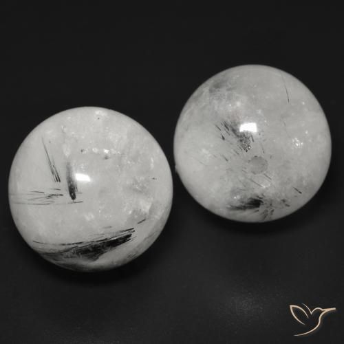 Shop natural 27.41ct Clair avec noir Quartz rutile gems, Sphère / Boule, from Inde at GemSelect. In stock, global shipping!