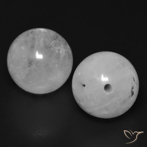 25.19ctw Naturel Blanc grisâtre Quartz rutile, Sphère / Boule, Translucide