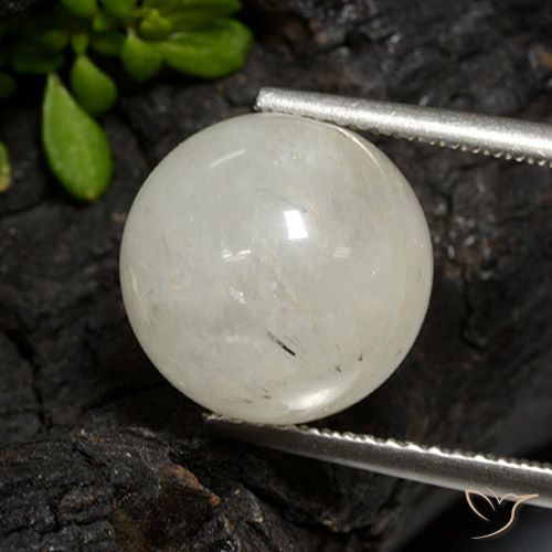 11.38ct Naturel Clair avec noir Quartz rutile, Sphère / Boule, Translucide