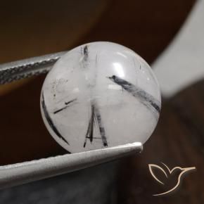 Quartz rutile Clair avec noir naturelle Sphère / Boule, 13.08 ct, Translucide