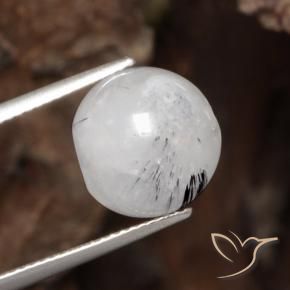 Quartz rutile Clair avec noir naturelle Sphère / Boule, 12.16 ct, Translucide