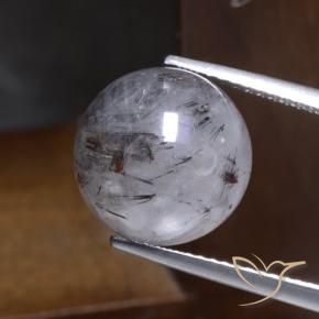 Quartz rutile Clair avec noir naturelle Sphère / Boule, 12.36 ct, Translucide