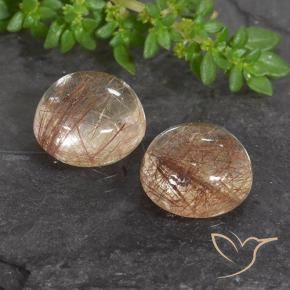 Shop natural 7.67ct Orange rouge foncé Quartz rutile gems, Tour, from Inde at GemSelect. In stock, global shipping!