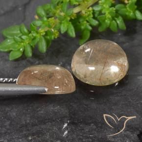 Shop natural 7.14ct Bois marron très clair Quartz rutile gems, Tour, from Inde at GemSelect. In stock, global shipping!