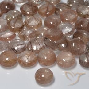 Quartz rutile Clair avec brun naturelle Tour, 1.97 ct, Translucide