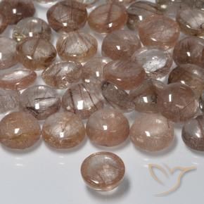 Quartz rutile Clair avec brun naturelle Tour, 1.97 ct, Translucide