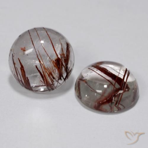 5.22ctw Naturel Clair avec cuivre Quartz rutile, Tour, Transparent