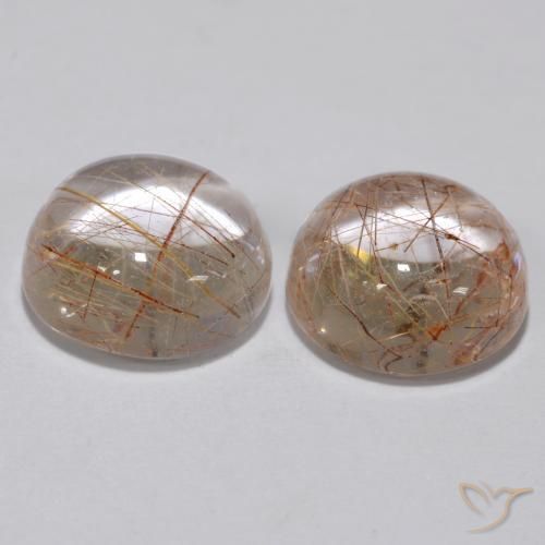 Shop natural 6.43ct Marron chaud Quartz rutile gems, Tour, from Inde at GemSelect. In stock, global shipping!