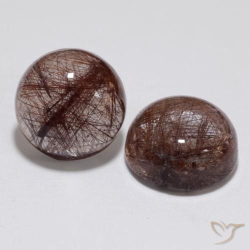 6.33ctw Naturel Clair avec cuivre Quartz rutile, Tour, Translucide