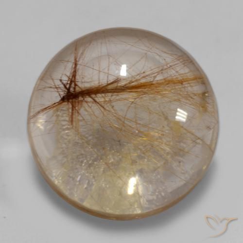 Quartz rutile Bois marron très clair naturelle Tour, 6.49 ct, Transparent